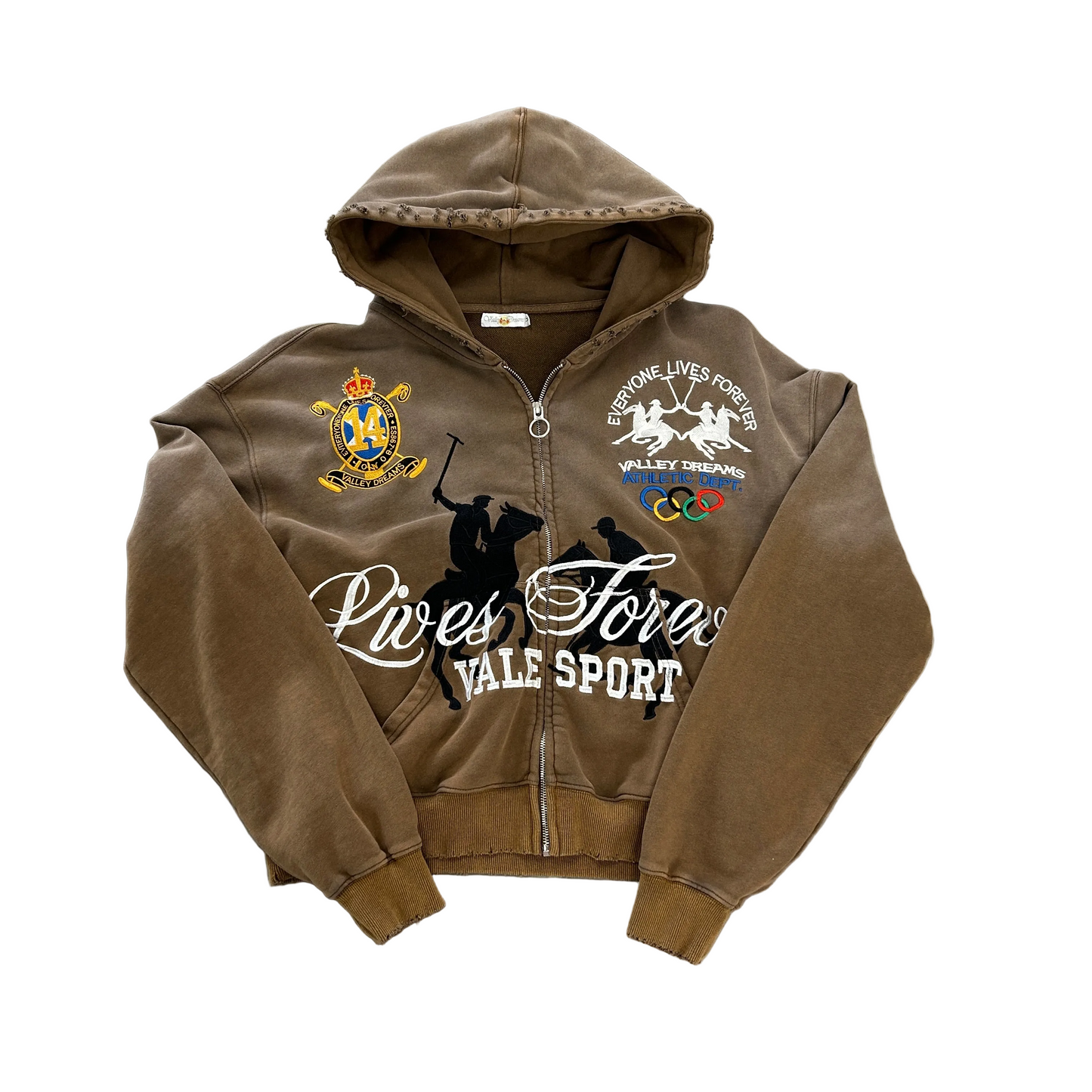 Vale Forever Vanderbilt Zip Up Brown