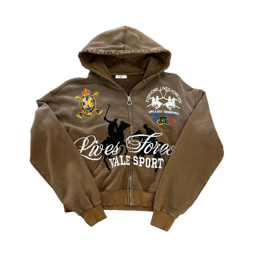 Vale Forever Vanderbilt Zip-Up in Brown