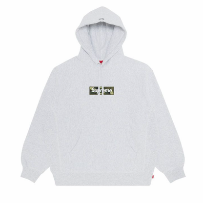 Supreme FW23 Camo Box Logo Hooded Sweatshirt Ash Grey