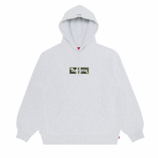 Supreme FW23 Camo Box Logo Hooded Sweatshirt Ash Grey