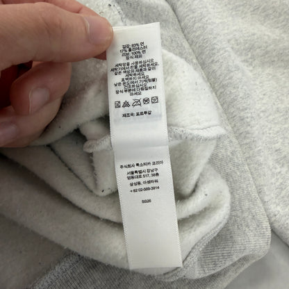 Supreme Cracked Raglan Zip Up Hooded Sweatshirt Ash Grey