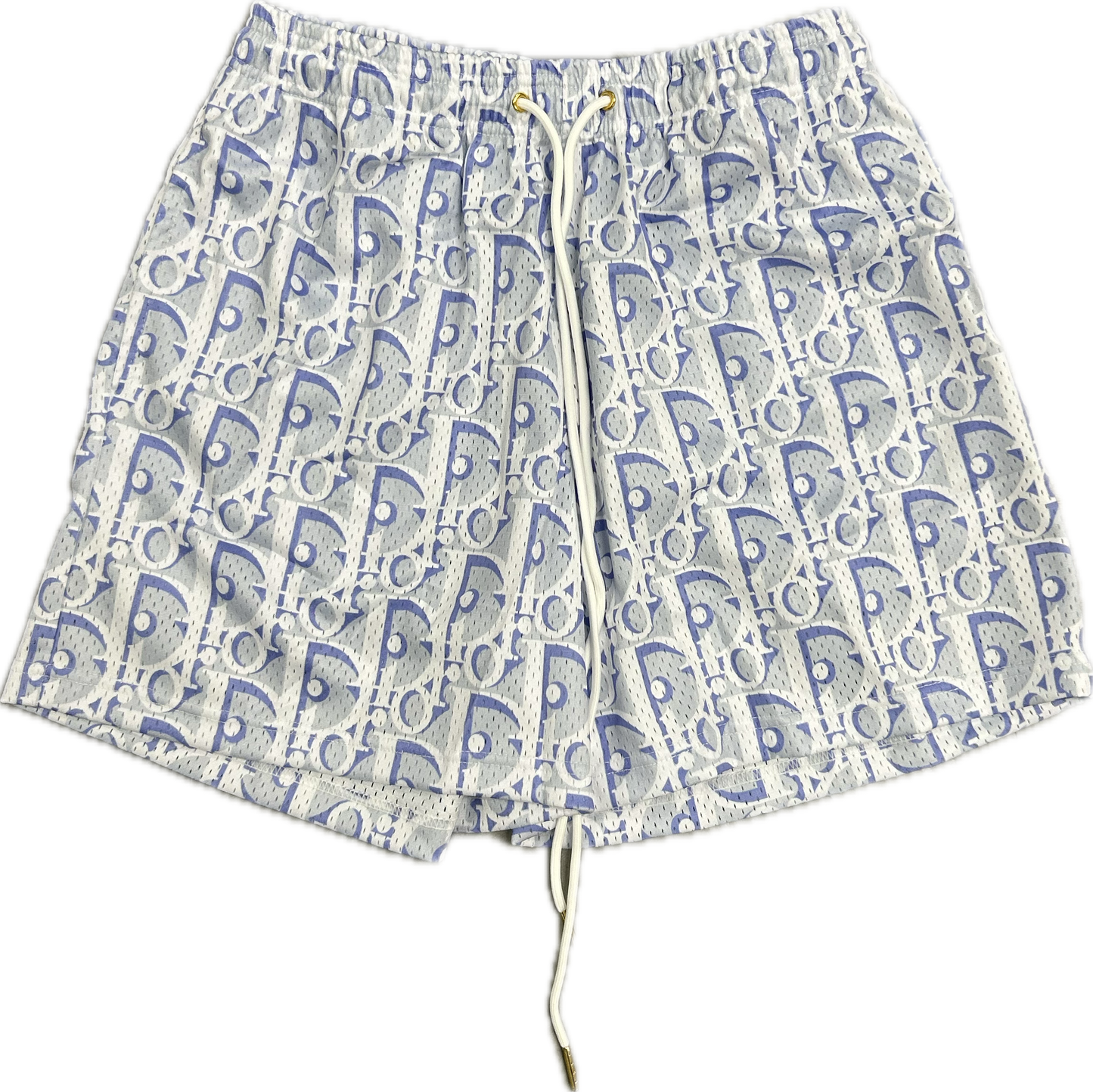 Designer Print Light Purple Dior Shorts