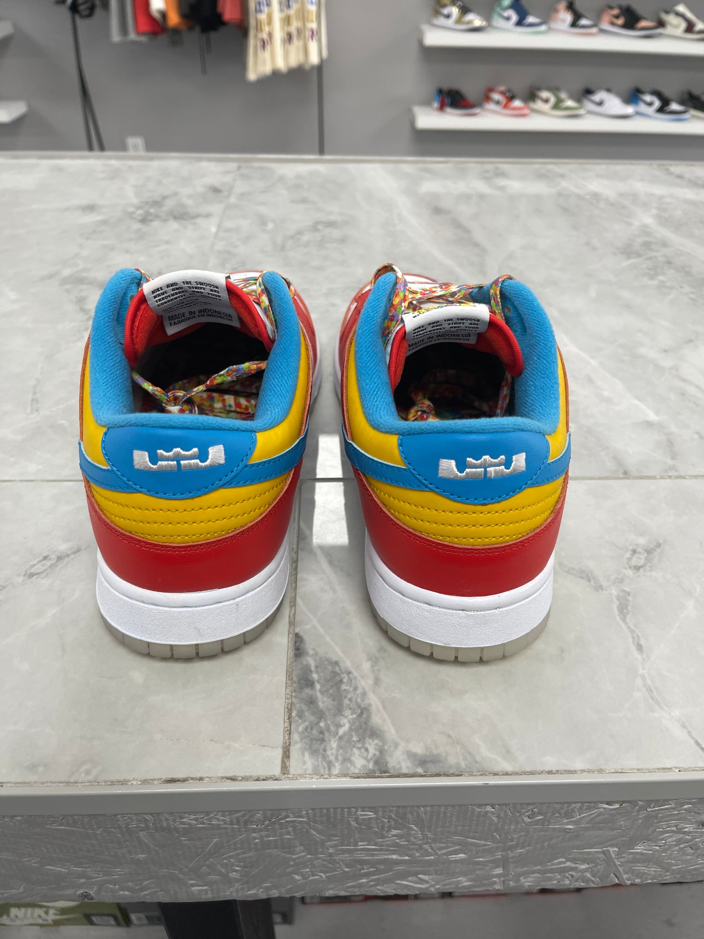 Nike Dunk Low QS LeBron James Fruity Pebbles (Used)(No Box)