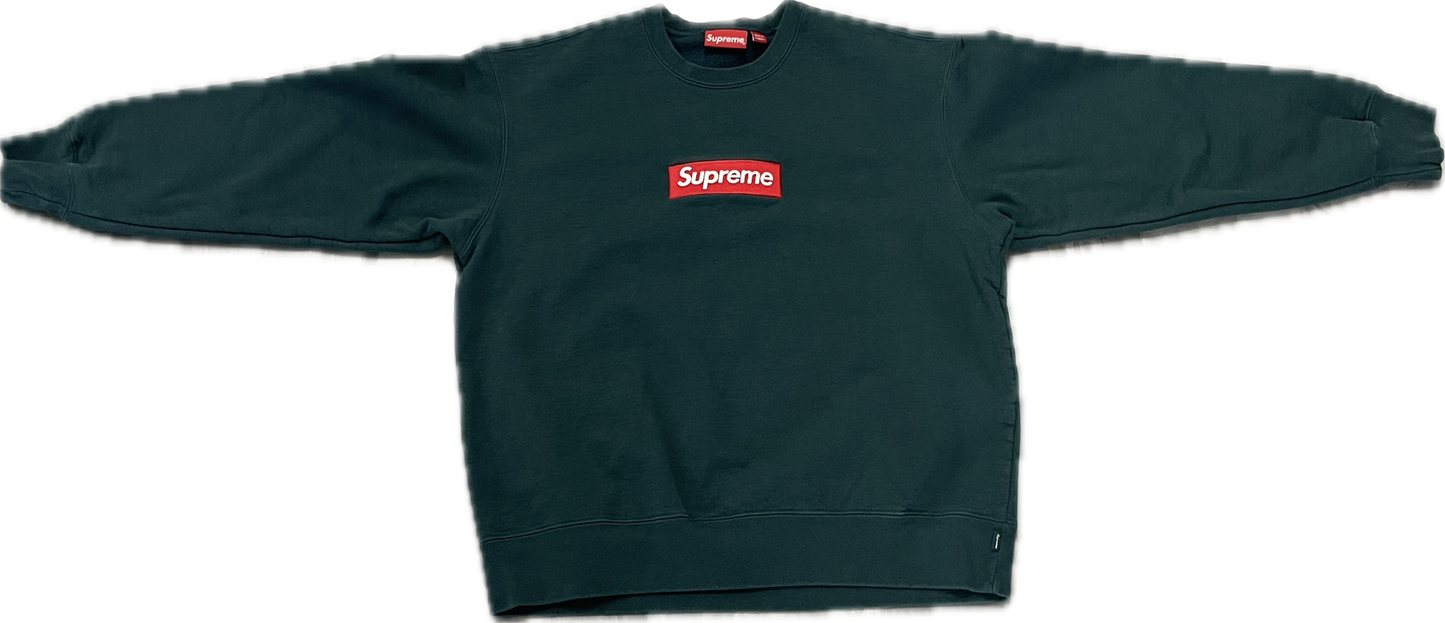 Supreme Box Logo Crewneck FW22 Olive