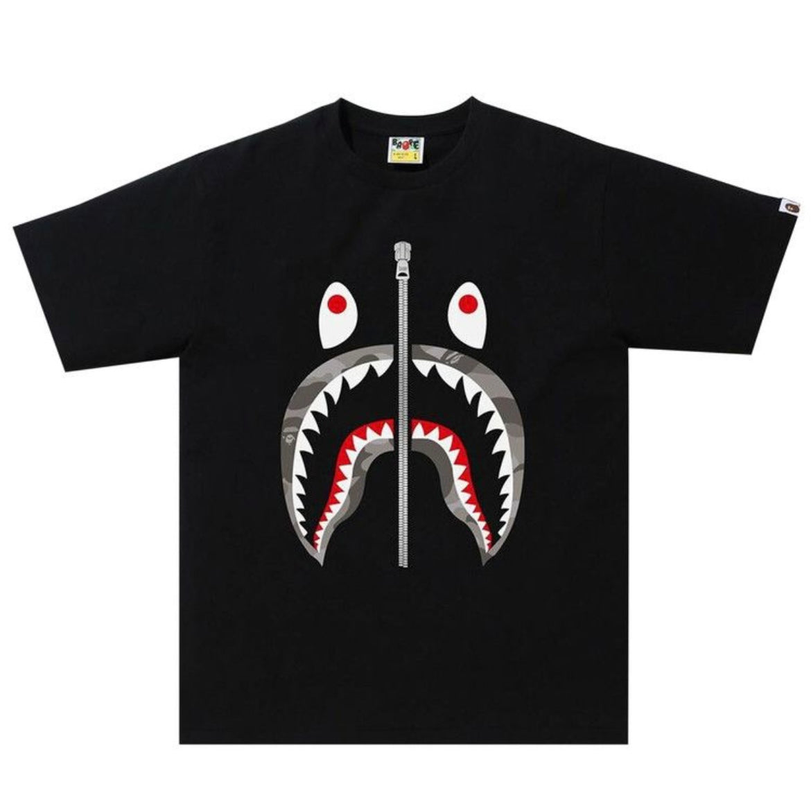 BAPE Color Camo Shark Tee Black/Grey