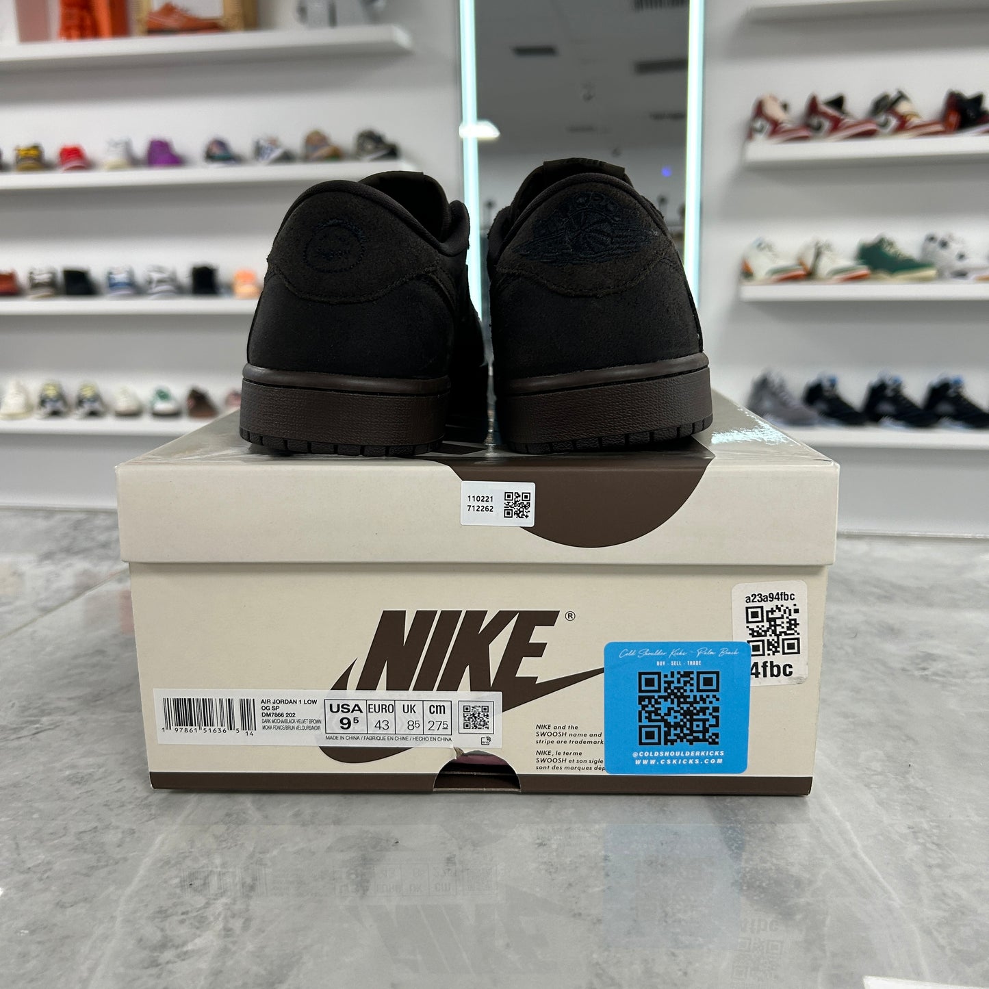Jordan 1 Low Retro Travis Scott Brown Velvet (USED)