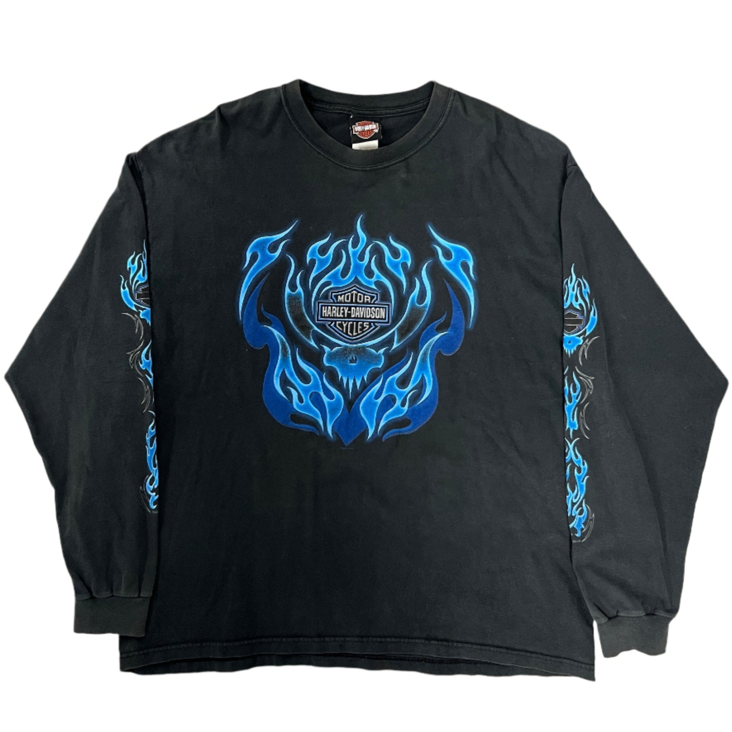 Harley Davidson Blue Flame Long-sleeve