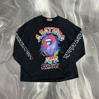 BAPE × READYMADE Spray Wide Long Sleeve Tee