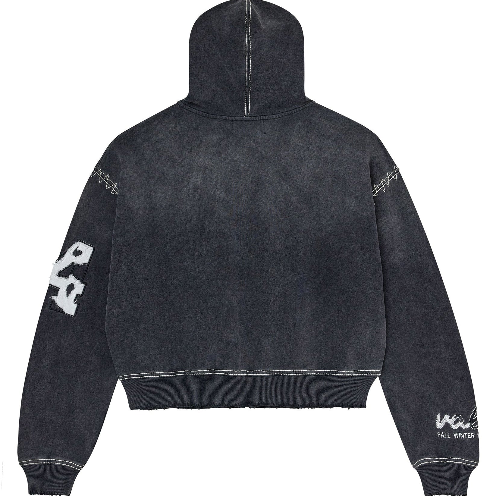 Vale Forever Sunny Zip Up Hoodie Black — back — Cold Shoulder Kicks Palm Beach