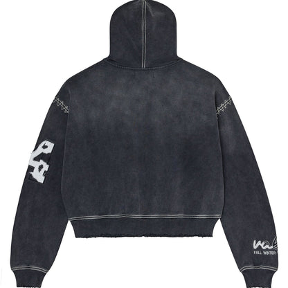 Vale Forever Sunny Zip Up Hoodie Black — back — Cold Shoulder Kicks Palm Beach