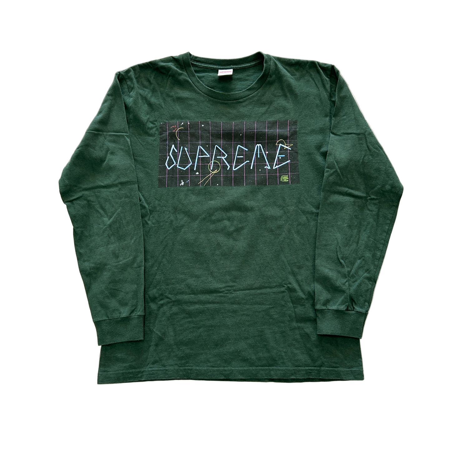 Supreme Blade Grid Long sleeve Tee Dark Green