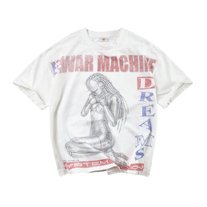 Vale Forever War Machine Tee White — front — Cold Shoulder Kicks Palm Beach