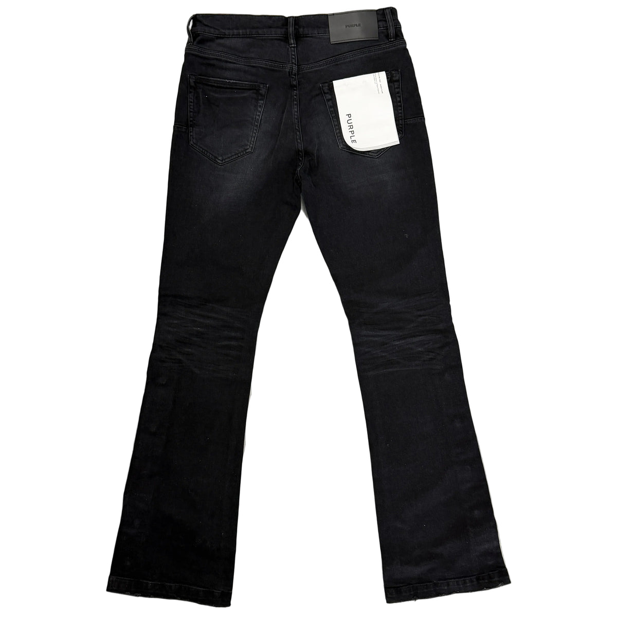 Purple Brand Crystal Side Snap Flare Jeans