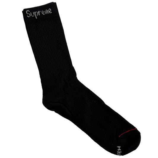 Supreme Socks Black - 1 Pair