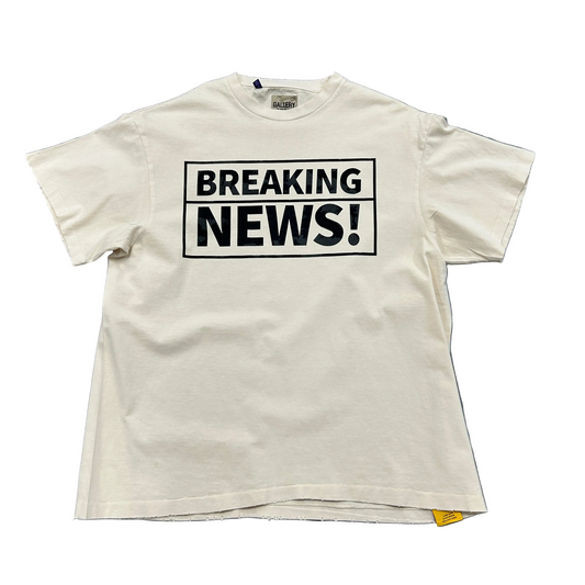 Gallery Dept. Breaking News Tee Archival White