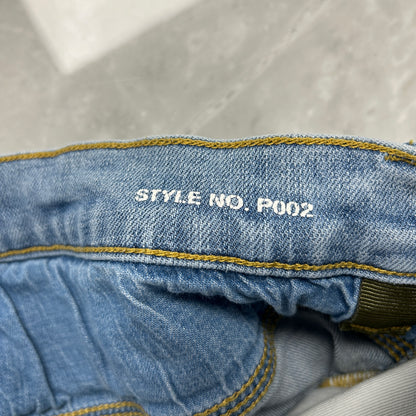 Purple Brand P.002 Distressed Light Wash Skinny Jeans