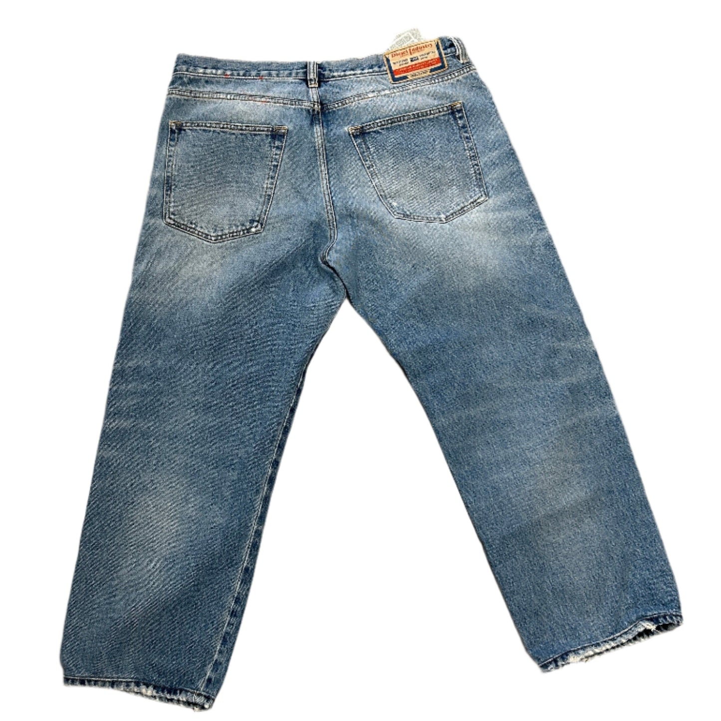 Diesel Puff Logo Blue Denim Jeans