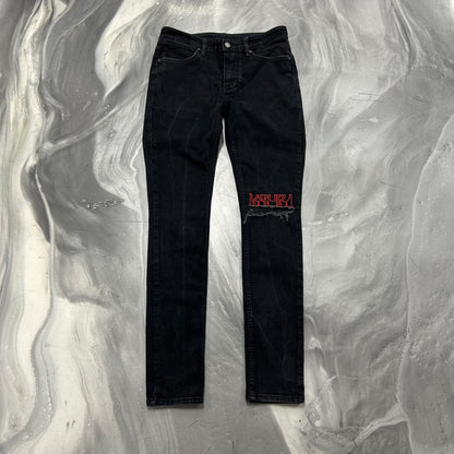 Ksubi Van Winkle Laid Black Sting Denim