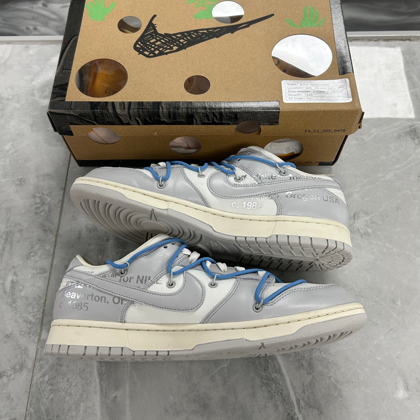Nike Dunk Low Off-White Lot 5 (USED)