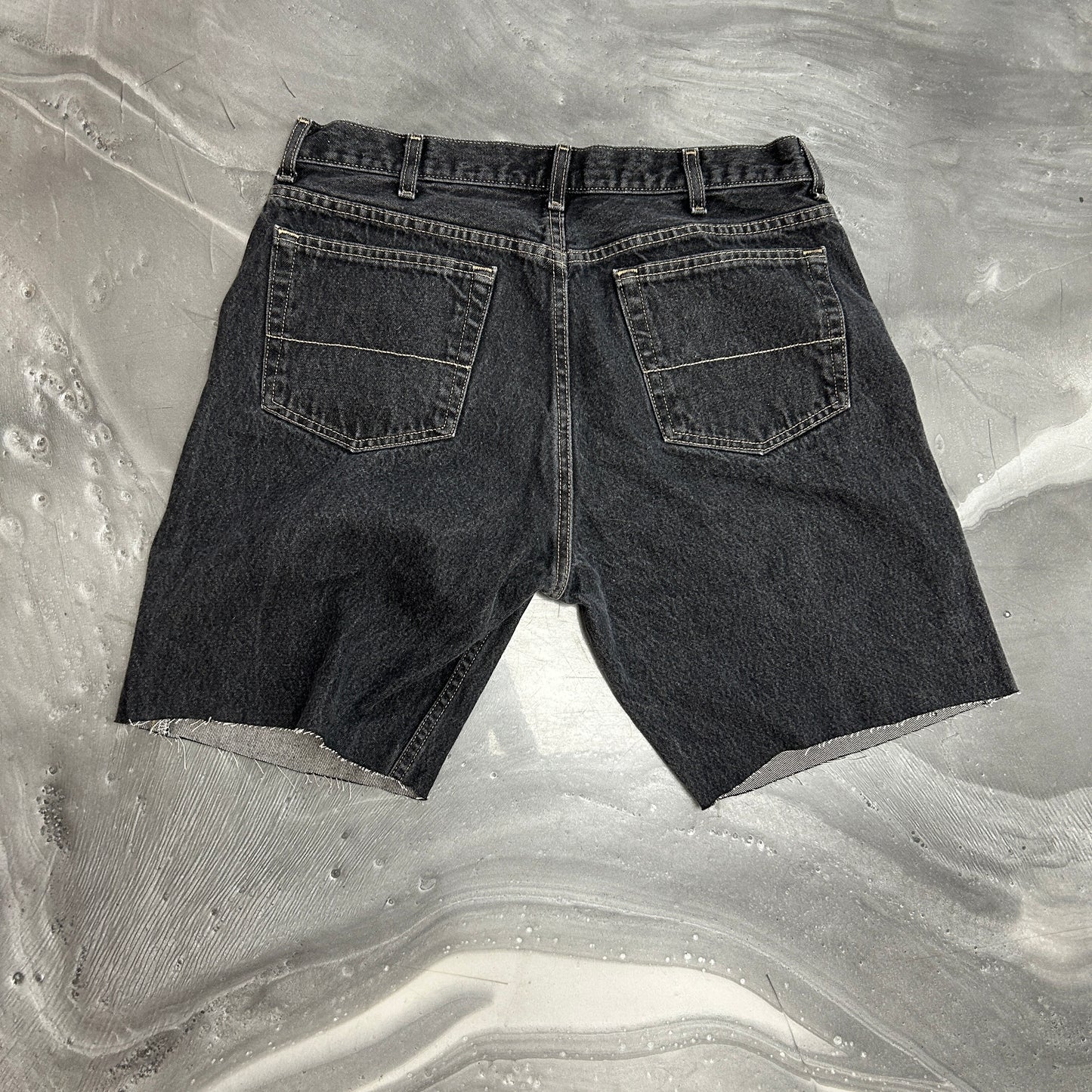 Black Vintage Jean Cut Jorts