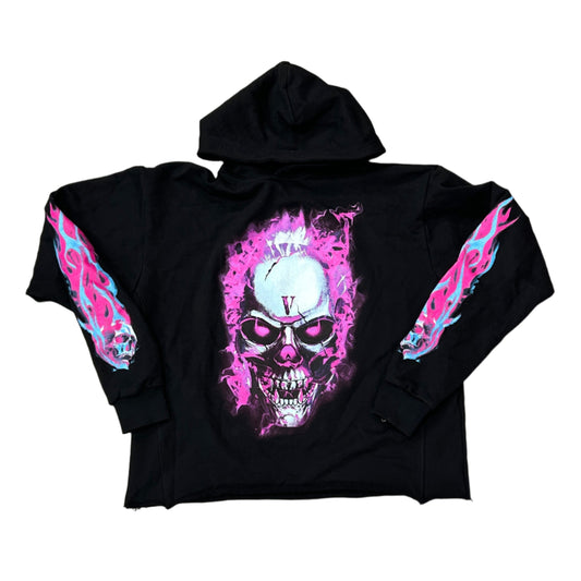 Vlone Miami Exclusive Pink Skull Hoodie