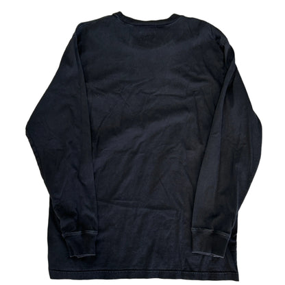 Supreme Black Pocket Logo Long Sleeve Tee