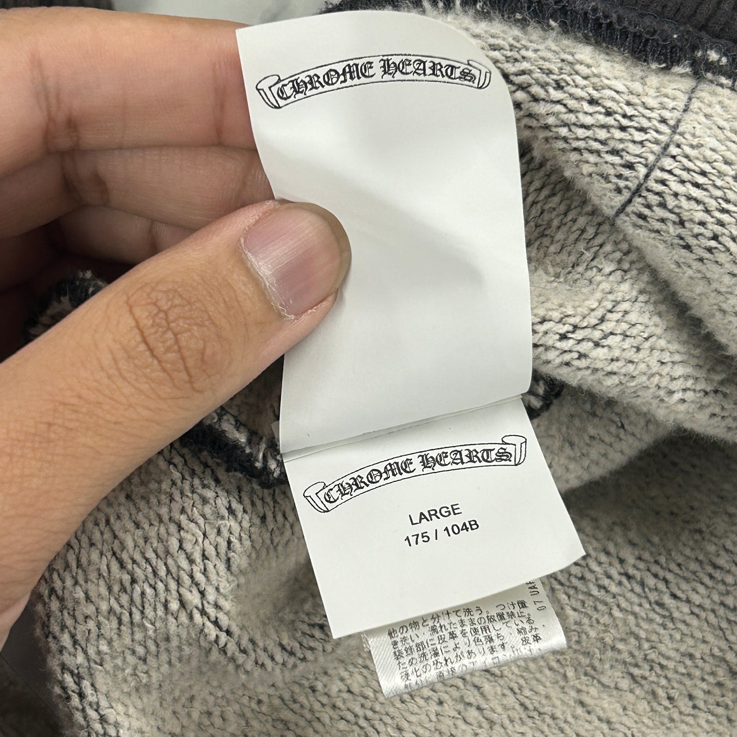 Chrome Hearts Y-Not Embroidered Dagger Logo Hoodie