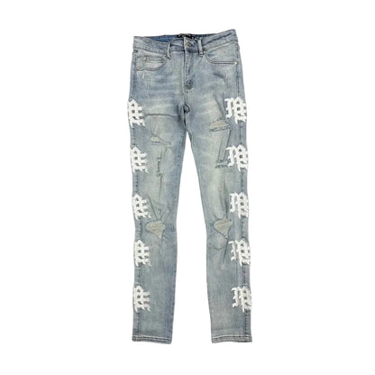 Mixed Emotion Sea Monogram denim