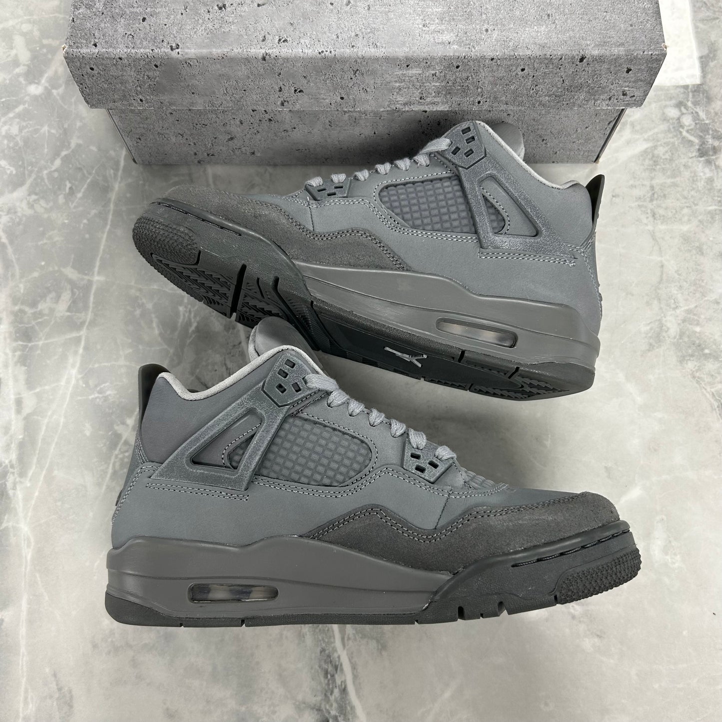 Jordan 4 Retro Paris Olympic Wet Cement - view 3
