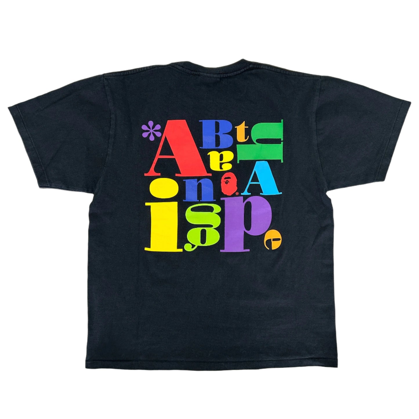 A Bathing Ape Bape Jumbled Logo Tee