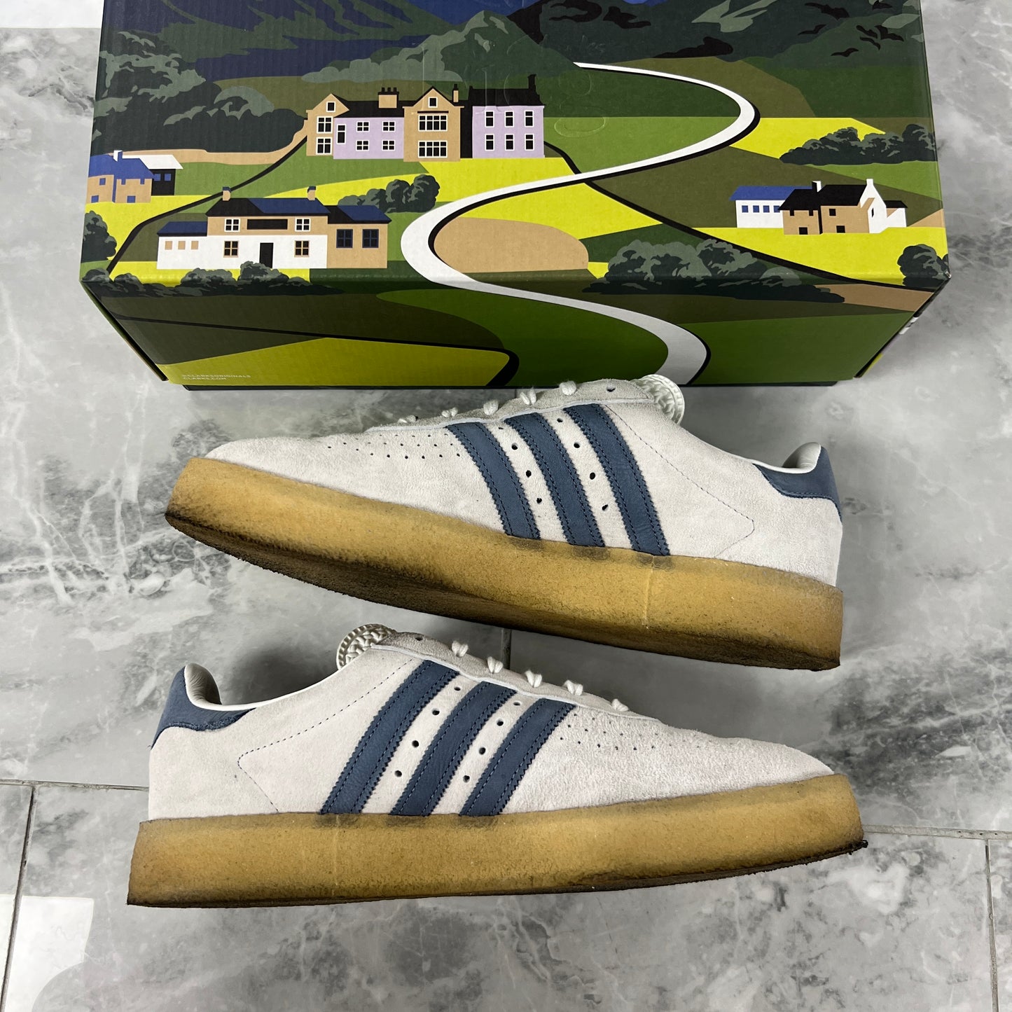 Adidas Clarks 8th Street AS350 by Ronnie Fieg Kith Loyalty Porgram Elevation Blue (Used)