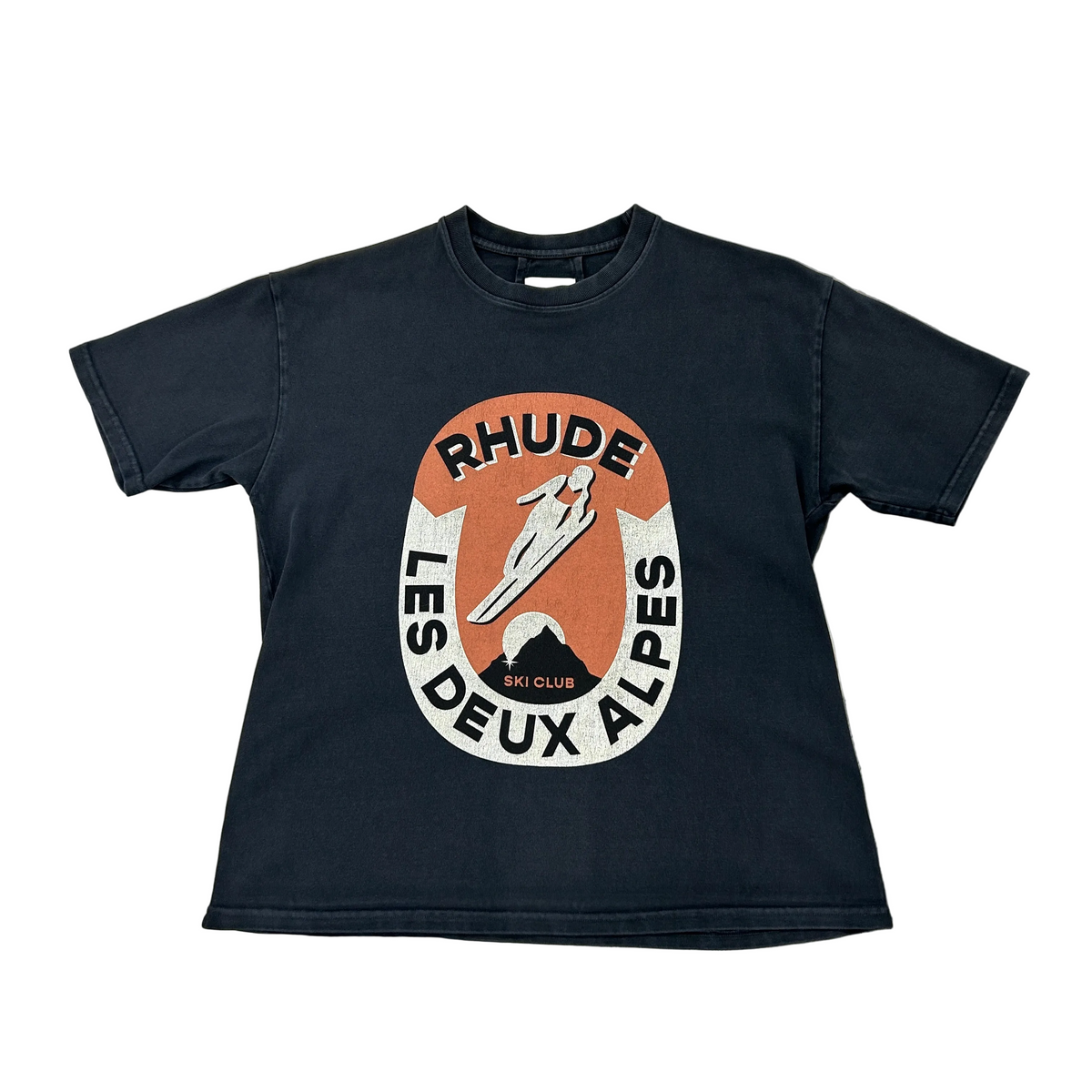 Rhude Les Deux Alpes Tee Vintage Black