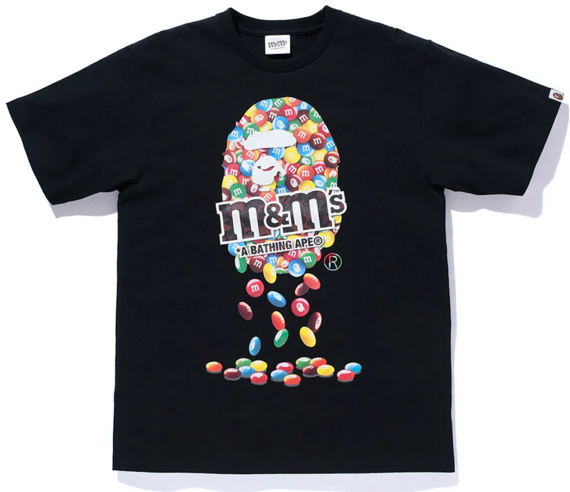 Bape M&M Ape Head Tee Black