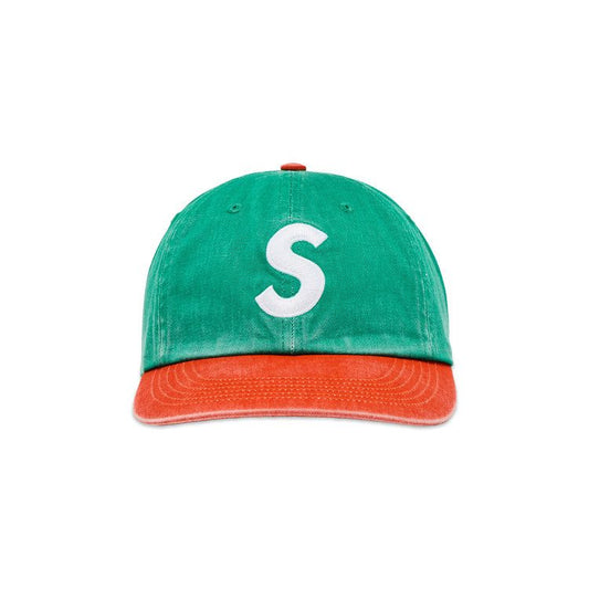 Supreme Pigment Coated 2-Tone S Logo 6-Panel Green