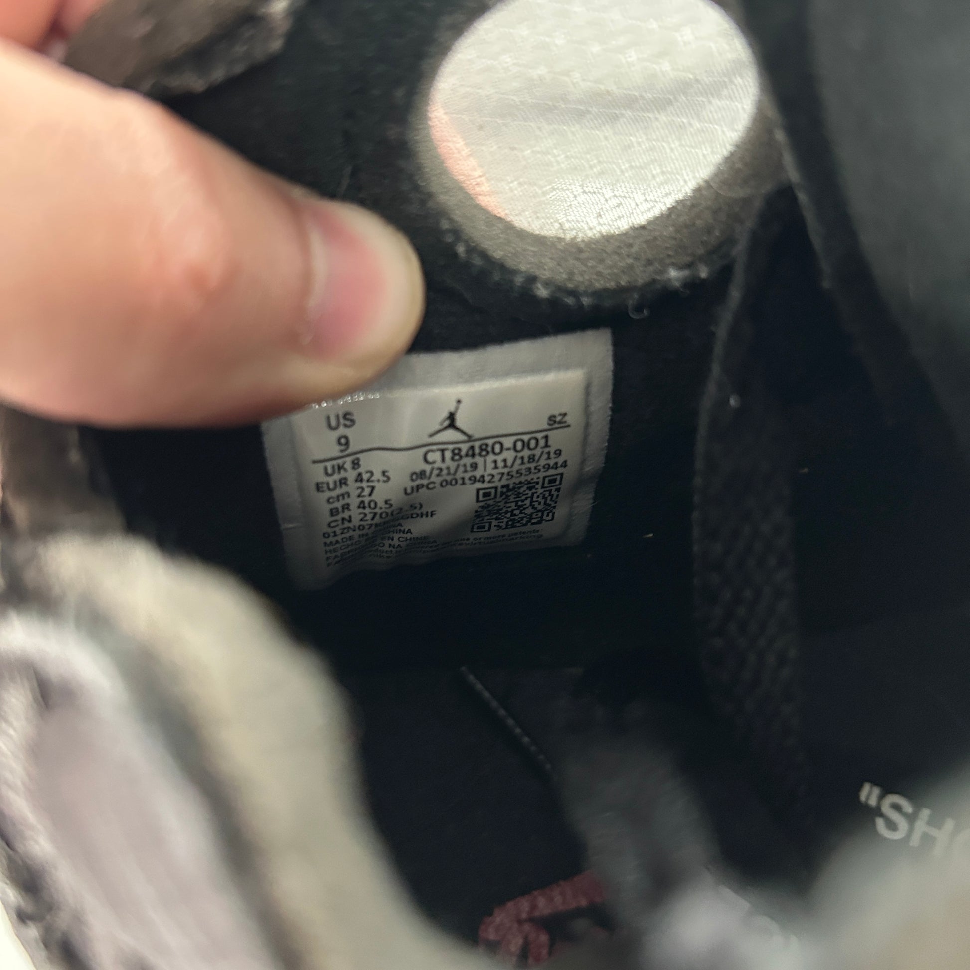 Jordan 5 Retro Off-White Black - view 6