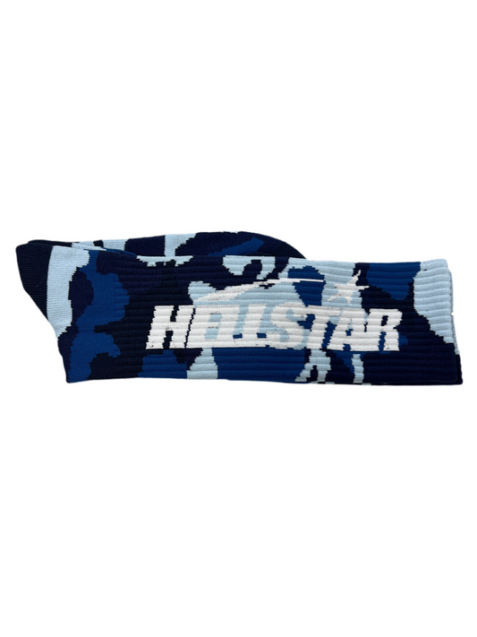 Hellstar Camo Blue Socks (1 Pair)