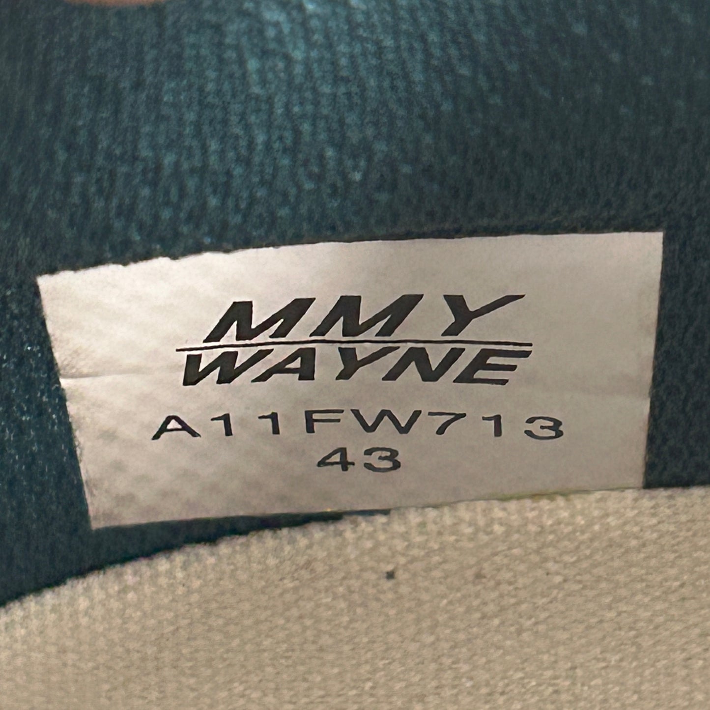 Maison Mihara Yasuhiro Wayne OG Sole Vintage Leather Low Green White (USED)