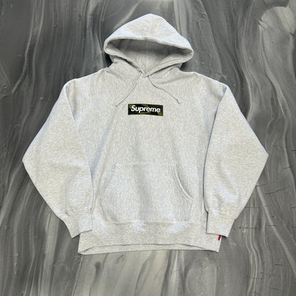 Supreme FW23 Camo Box Logo Hooded Sweatshirt Ash Grey
