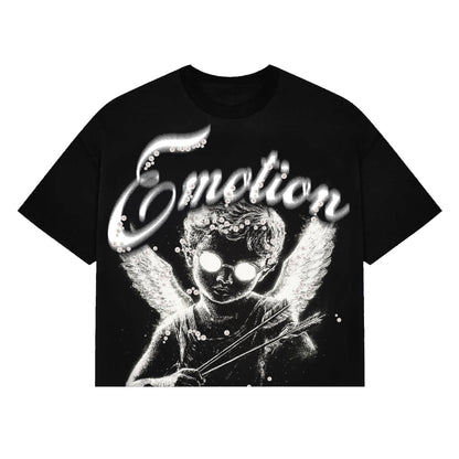 Mixed Emotion Black Pearl Cropped Tee