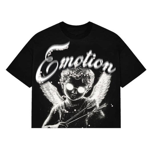 Mixed Emotion Black Pearl Cropped Tee