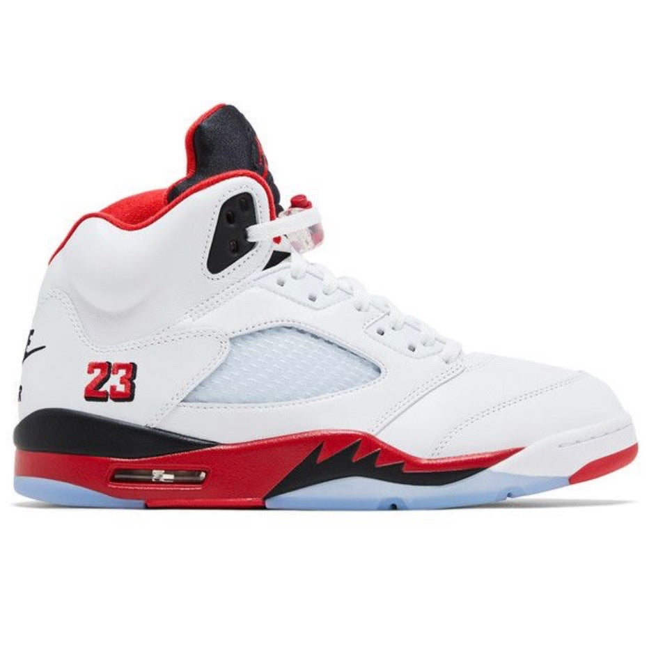 Jordan 5 Retro Fire Red Black Tongue (2025)