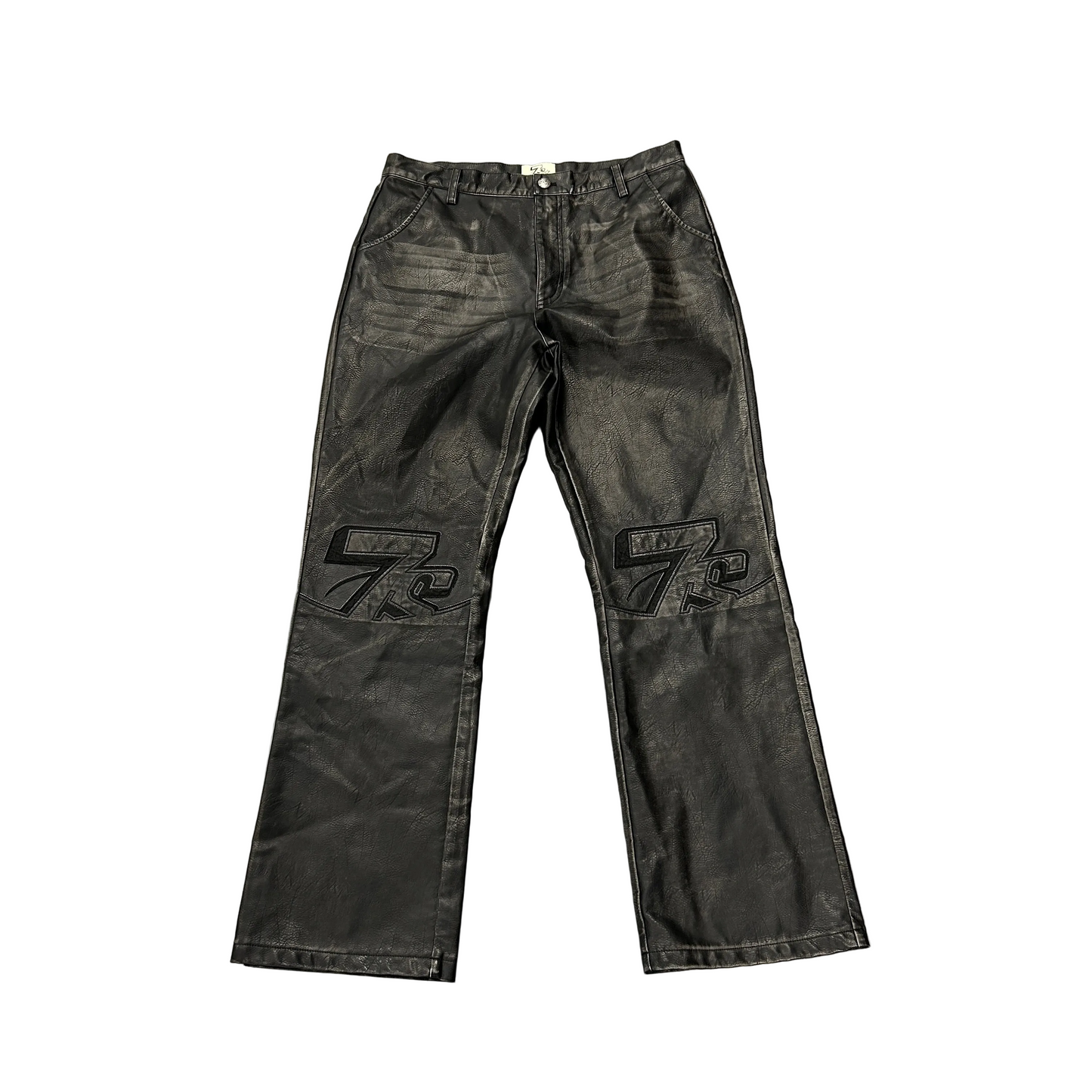 Triple Sevens Black Leather Pants