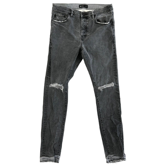 Purple Brand P001 Grey Distressed Skinny Jeans
