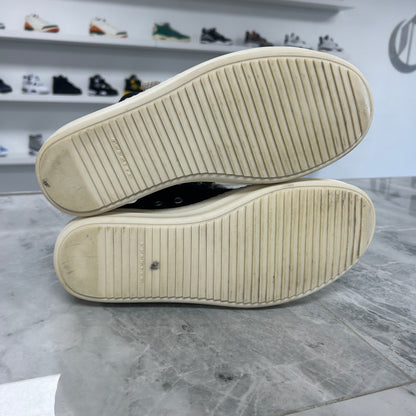 Rick Owens DRKSHDW Jumbo Lace Denim Ramone Low Black Milk (USED NO BOX)
