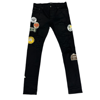 Amiri All Over Patch Denim