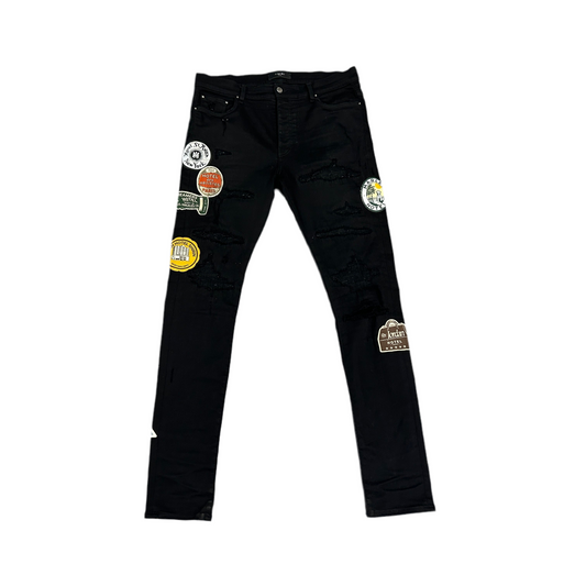 Amiri All Over Patch Denim