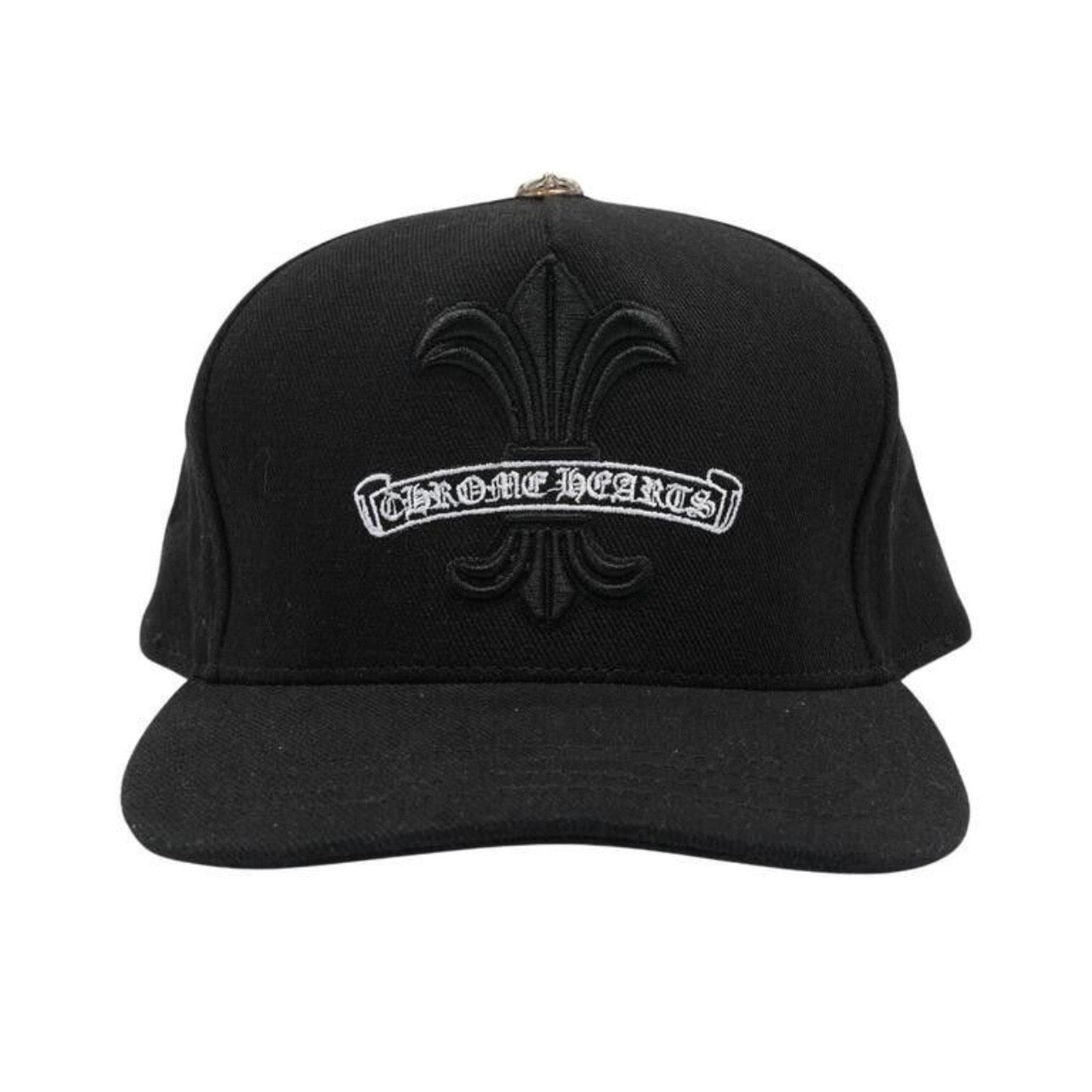 Chrome Hearts Fleur Snapback Hat Black