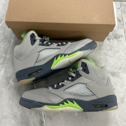 (SZ 10.5M)(USED NO BOX) Jordan 5 Retro Green Bean (2022)