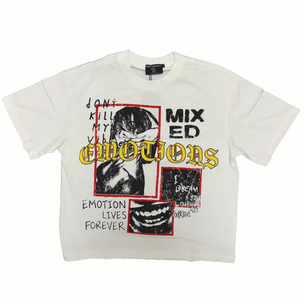 Mixed Emotion Forever Tee White