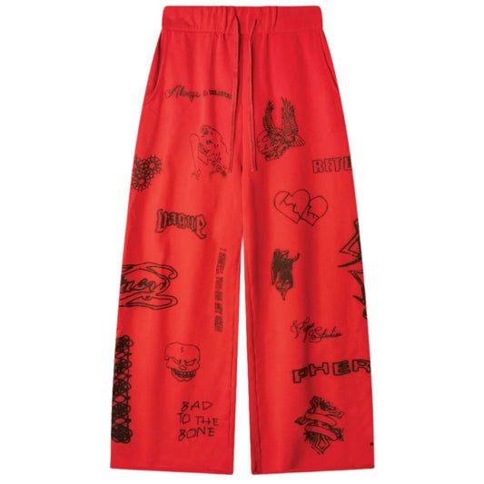 Vague Skin Deep Sweatpants Red